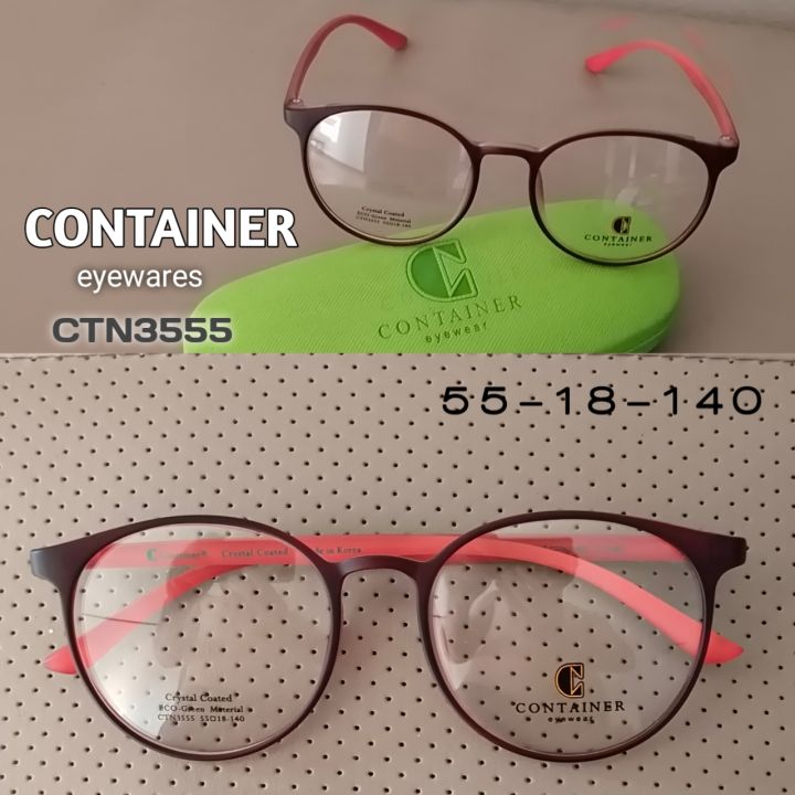 container-eyewares-รุ่น-ctn3555-กรอบแว่นตา-สำหรับผู้หญิง-แนวเกาหลี-กรอบแว่นตา