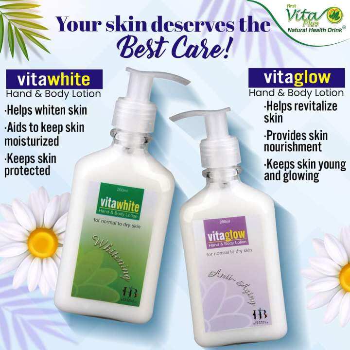 FIRST VITA PLUS VITA WHITE AND VITA GLOW HAND AND BODY LOTION | Lazada PH