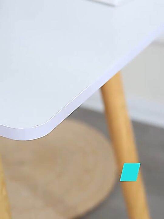 fondhome Home Office Desks table Solid Durable Warranty White wood black 70cm 80cm 100cm 120cm