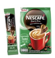 NESCAFE Blend&amp;Brew ผสมกาแฟคั่วบดละเอียด  เอสเปรสโซ่โรสต์ 3in1 1ห่อ 27 ซอง