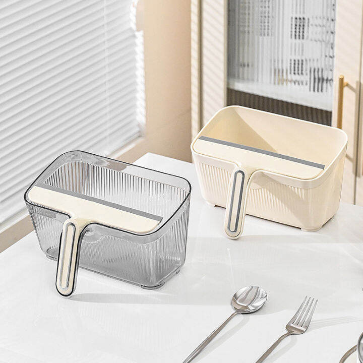 Tabletop Cleaning Organizer Box with Scraper, Kitchen Table, Countertop ...