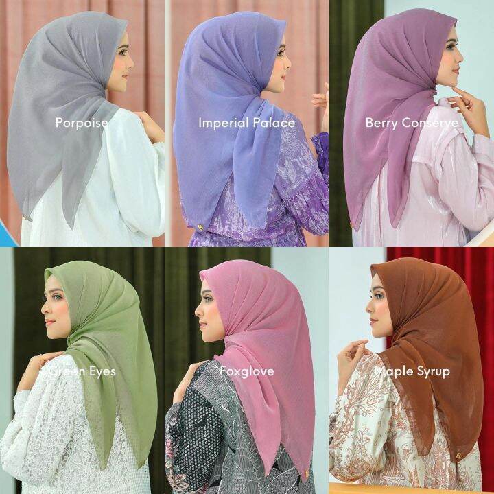 Buttonscarves KELLY SQUARE SERIES | HIJAB VOAL SEGIEMPAT | JILBAB POLOS ...