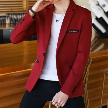 Red formal online jacket