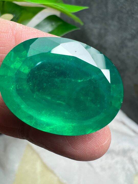 มรกต-very-fine-lab-made-พลอย-columbia-โคลัมเบีย-green-doublet-emerald-20x15-มม-mm-24-กะรัต-1เม็ด-carats-พลอยสั่งเคราะเนื้อแข็ง