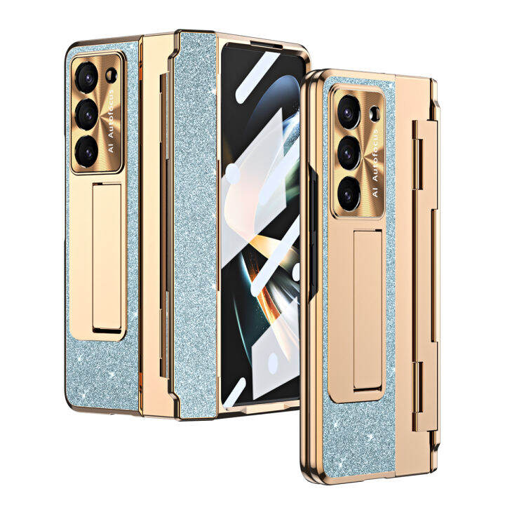 Plating Hard For Samsung Galaxy Z Fold 5 Fold 4 Fold 3 Case Glass Film