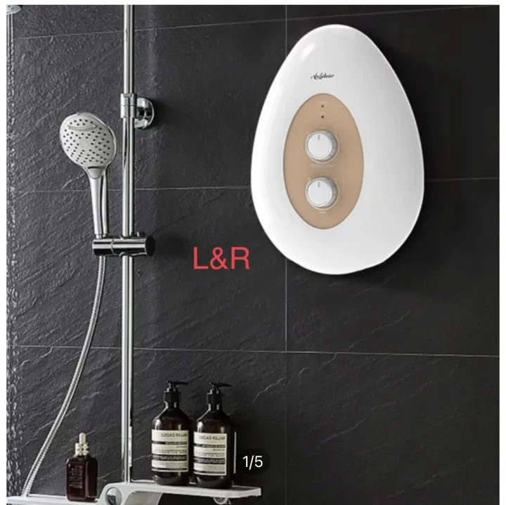 Instant Water Heater with booster pump, FREE shower head, soap holder