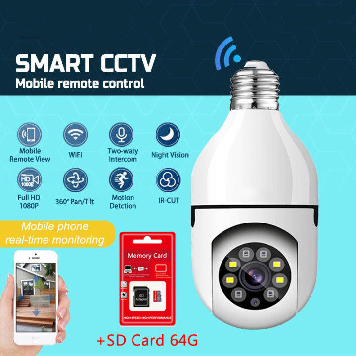 (Malaysia Stock) Wifi Voice 360° 1080P CCTV Wireless IP Security