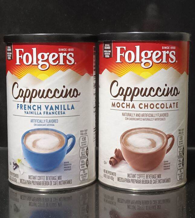 Folgers Cappuccino French Instant Coffee Beverage Mix 453g Lazada PH