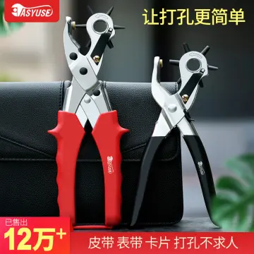 Watch Band Leather Hole Punch Plier Universal 2.0mm Hand Strap Wrist Belt  Puncher Pliers Repair Tools Suitable for Belts, Dog Collars, Shoes, DIY  Home