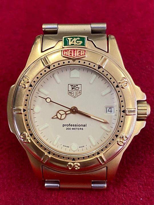 tag-heuer-professional-200-m-quartz-kingไซร์-ซีรี่ย์-4000-ตัวเรือนทองชุบ-นาฬิกาผู้ชาย-มือสองของแท้