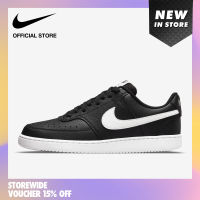 Nike Mens Court Vision Low Next Nature Shoes - Black ไนกี้ รองเท้าผู้ชาย คอร์ท วิชั่น โลว์ เน็กซ์ เนเจอร์ - สีดำ