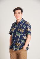 Manfair Non-Iron Shirt – Bamboo Party เสื้อเชิ้ตฮาวายแขนสั้นผ้าเรย่อน ทิ้งตัว ไม่ต้องรีด (RY013)