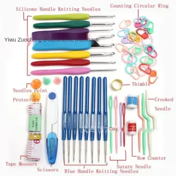 1set 12Pcs Multicolour Aluminum Crochet Hook Knitting Kit Needles Set Weave  Craft Yarn Stitches - Buy 1set 12Pcs Multicolour Aluminum Crochet Hook  Knitting Kit Needles Set Weave Craft Yarn Stitches Product on