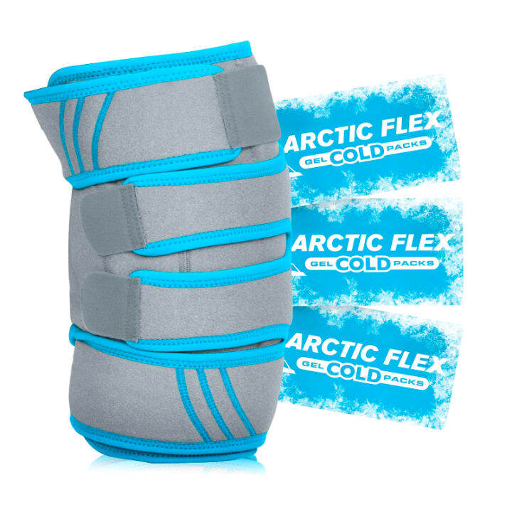 Knee Ice Pack Wrap Reusable Cold/Hot Gel Compression Brace Heat Suppot