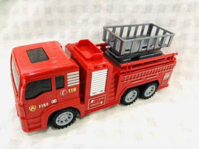 รถดับเพลิงของเล่น กระเช้ายกได้มีลานในตัว Toy fire truck