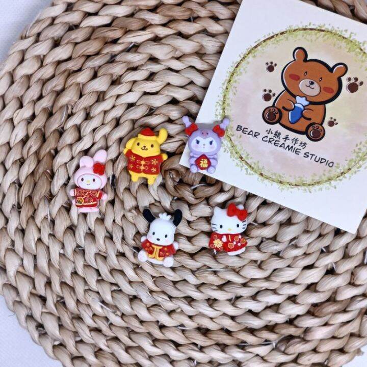 CNY 🧨 DIY Accessories Sanrio New Year Series Cute Resin 仿真树脂三丽鸥新年系列