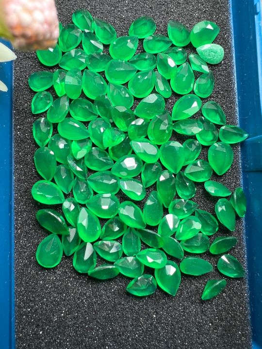 synthetic-jade-pear-shape-7x9-mm-2-pieces-2-เม็ด-ยกเขียว-พลอย-สังเคราะห์-สี-เขียวหยก-พม่า-synthetic-jade-burma-green-2-เม็ด