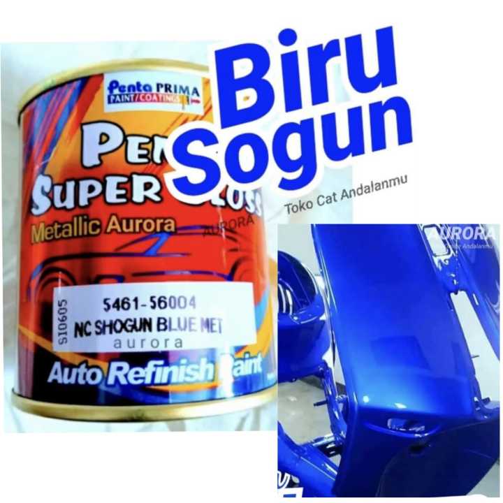 Cat Penta Super Gloss 200gr Nc Shogun Blue Met Sogun Biru Met Metalik Metallic Metalic Mengkilap 2783