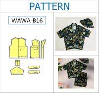 แพทเทิร์นเสื้อฮาวาย(ผู้หญิง) WAWA-B16