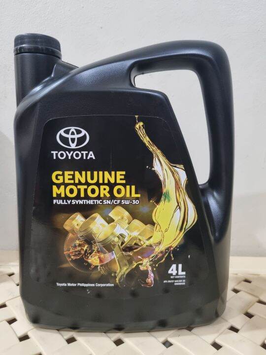 Toyota Genuine Motor Oil Fully Synthetic 5W-30 4 liters | Lazada PH