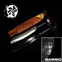 Rambo 4​ ใบยาวพิเศษ​ 8Cr18Mov​ งานเต็ม​ มี2แบบ​ให้เลือก​