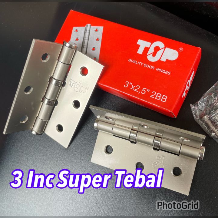 ENGSEL INC KODAI ENGSEL JENDELA TOP KODAI STAINLESS SANGAT TEBAL ENGSEL JENDELA INCH