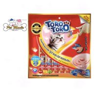 Toro Toro ขนมครีมแมวเลีย รสปลาทูน่าผสมปลาแซลม่อน 15gx25ซอง