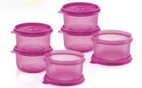 Tupperware Round keeper 380ml pink 2ใบ