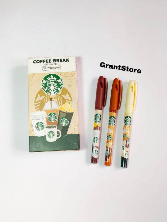Pulpen Gel Coffee Break Starbucks 0,5mm / Bolpen Gel Coffee Break