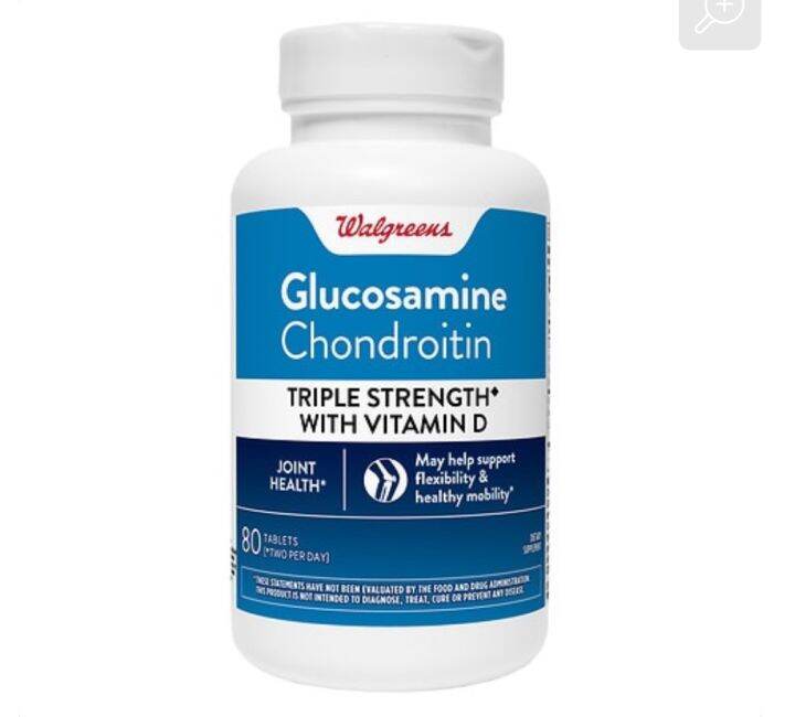 Walgreens Triple Strength Glucosamine Chondroitin with MSM and Vitamin