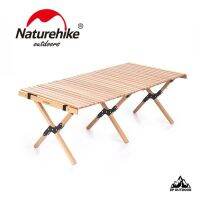 Naturehike โต๊ะไม้พับเก็บง่าย Outdoor Folding Egg Roll Table เหมาะสำหรับการปิกนิค พกพาสะดวก