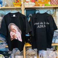 ?พร้อมส่ง เสื้อ ADLV BABY FACE RABBIT DOLL?SHORT SLEEVE T-SHIRT BLACK