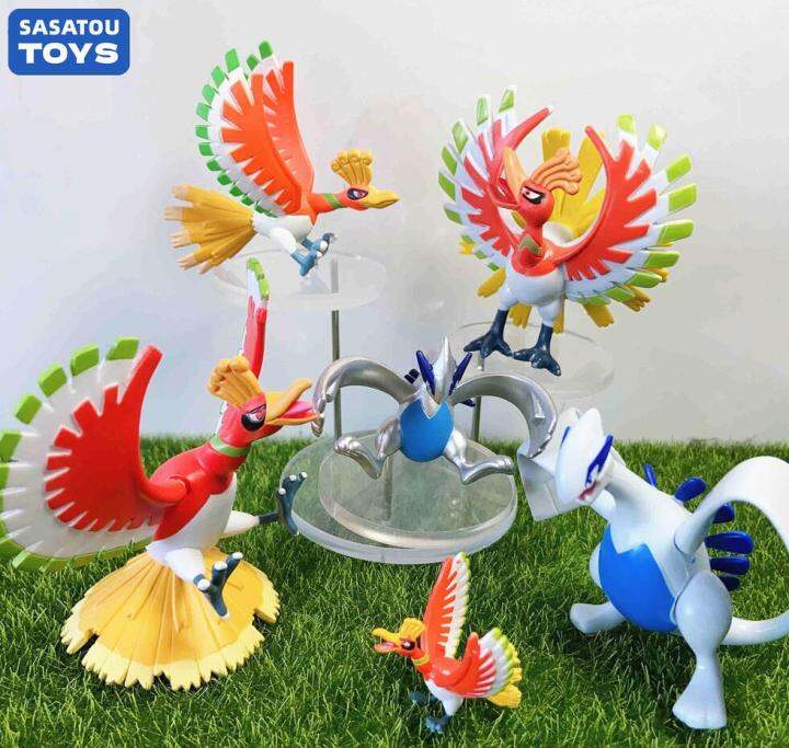 10cm Original Pokemons Lugia Ho-Oh Anime Figures Toy Cartoon Lugia Ho-Oh  Action Figure Dolls Toys Collection Model Kids Gifts - AliExpress