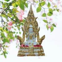 องค์สมเด็จพระจักรพรรดิ วรกายสีขาวปิดทอง เนื้อเรซินหน้าตัก 5 นิ้วสูง 12 นิ้ว