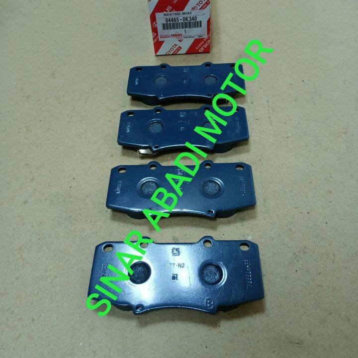 Brake Pad Kampas Rem Depan Fortuner Vnt New Hilux Vigo Set Lazada Indonesia