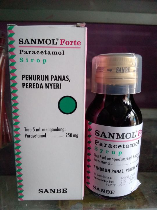 Sanmol Forte Syrup 60ml Penurun Panas Pereda Demam Sanmol Forte Syrup