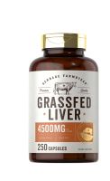 Grass Fed Beef Liver Capsules 4500mg | 250 Count | Desiccated Supplement | Non-GMO, Gluten Free | by Herbage Farmstead