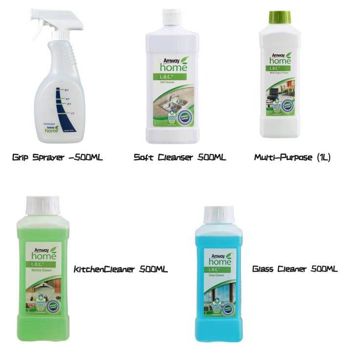 Amway L.O.C. Multi-Purpose Cleaner (1L) , Kitchen Cleaner, Glass ...