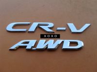 โลโก้ CR-V AWD ตัวหนังสือฝาท้าย CRV G5 (จำนวน 2 ชิ้น)