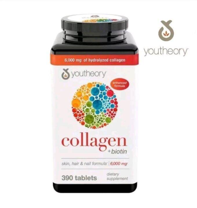 คอลลาเจน-youtheory-collagen-plus-biotin-6000-mg-390-เม็ด-คอลลาเจน-ไบโอติน