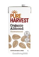 (Free shipping) PureHarvest Organic Almond Milk Unsweetened 1 L เครื่องดื่มน้ำนมอัลมอนด์ออร์แกนิค สูตรไม่ใส่น้ำตาล ตราเพียวฮาร์เวสต์ 1 ลิตร