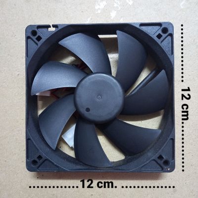 sale พัดลมระบายความร้อน สีดำ 12V -DC ขนาด12×12×2.5 CM. ราคา:1 ชิ้น
