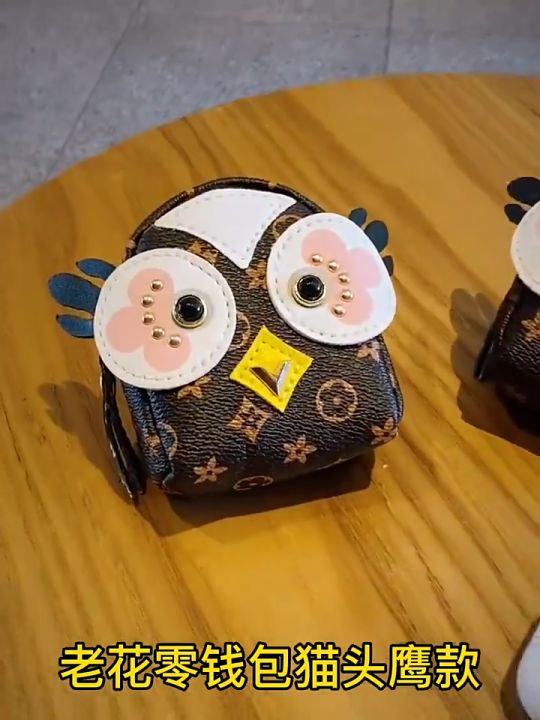 Cute Owl Small Bag Women PU Leather Coin Purses Fashion Jelly Handbag Girls  Coin Card Holder For Kids Purses Keychain