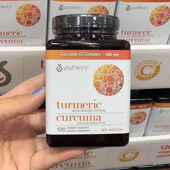 Youtheory Turmeric Extra Strength Formula Curcumin C3 Complex 500MG 120