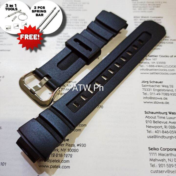 Bracelet Silicone De Rechange Pour Montres G-Shock AW591/590/5230/282AWG-M100/101/G-7700/7710 - Longueur Réglable