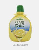 (ส่งฟรี) Ital Lemon Gusto AGRO Di Sicilia Lemon Juice 200ml อิทอล น้ำเลมอน 100% 200 มล จากอิตาลี