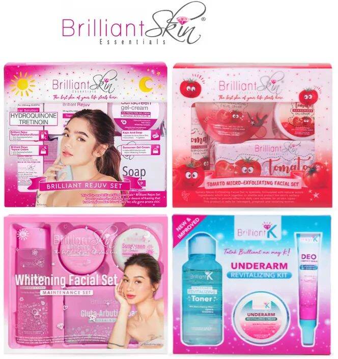 Brilliant Skin Rejuv, Tomato Set, whitening facial, underarm Rev kit