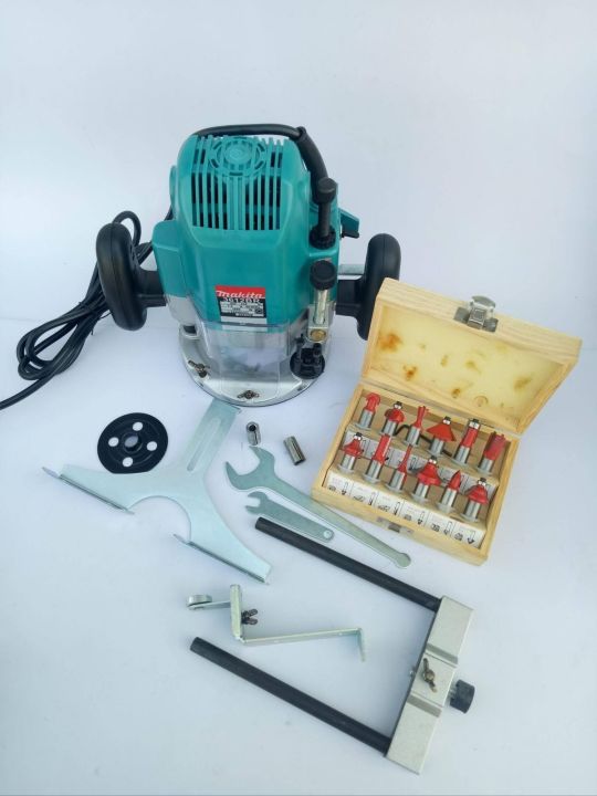 มีคูปองส่วนลด-makita-เร้าเตอร์-เครื่องเซาะร่องไม้-รุ่น-3612br-แถมดอกเจาะ