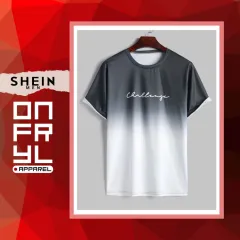 SHEIN, Shirts, Dream Maker Half White Half Black Tee