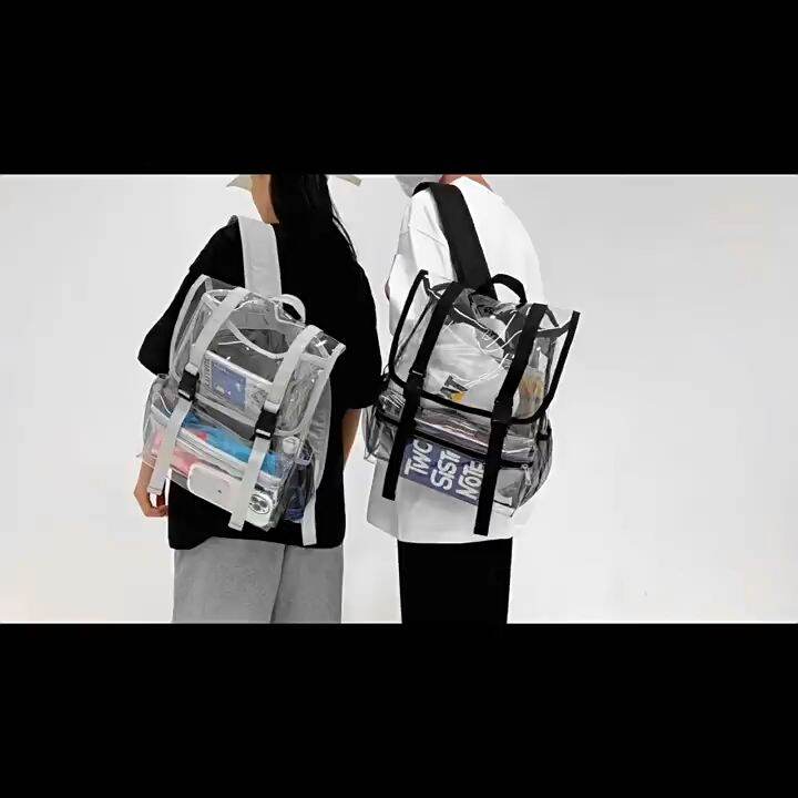 ( Elite ) New Design PVC Backpack / Clear Backpack / Men Women